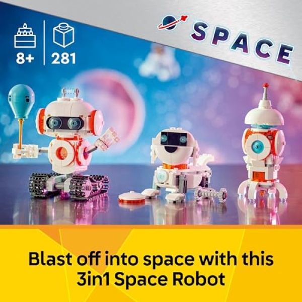 LEGO Creator 3in1 Space Robot Toy, Kids' Building Set 31164 - Image 2