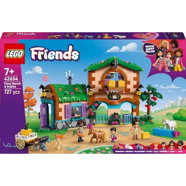 LEGO Friends Pony Ranch & Stable Set with Toy Horses 42654 - Image 8