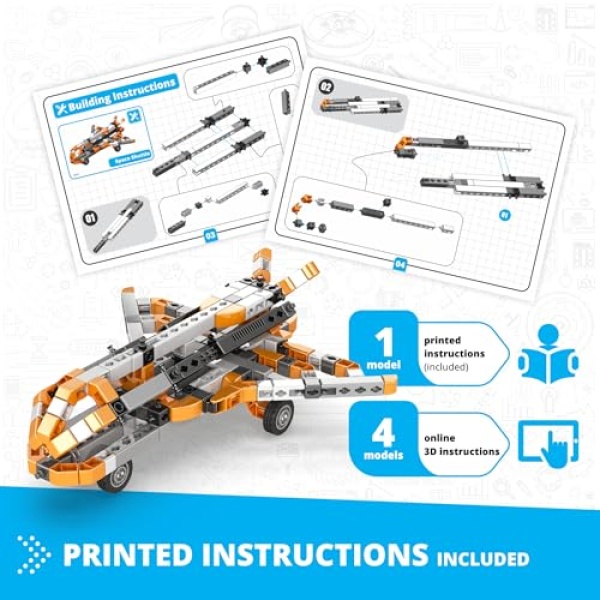 Engino Inventor Mechanics Space Shuttle With 5 Bonus Models - Image 3