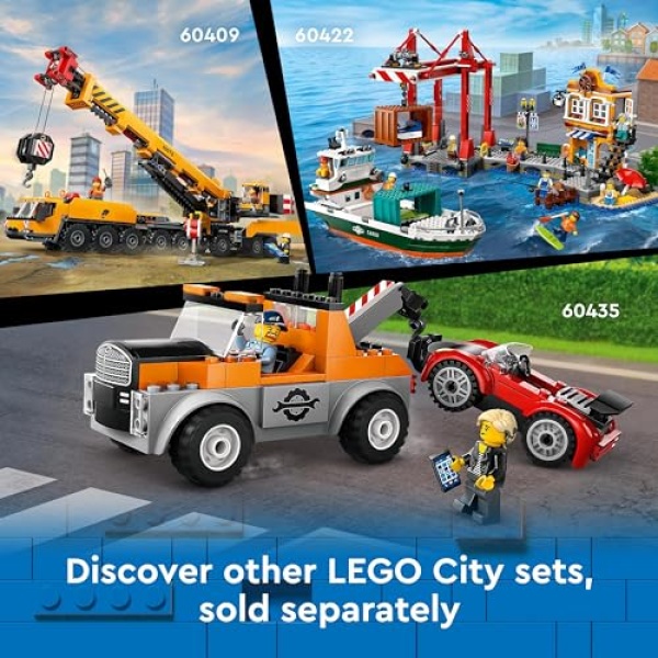 LEGO City Yellow Construction Excavator Digger Toy Set 60420 - Image 7