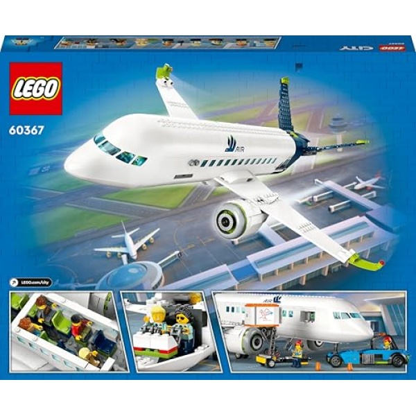 LEGO City Passenger Aeroplane Toy & 4 Airport Vehicles 60367 - Image 9