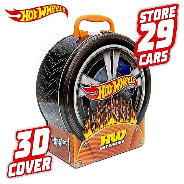 Hot Wheels Fire Wheel garage Metallic Car Case - Image 4