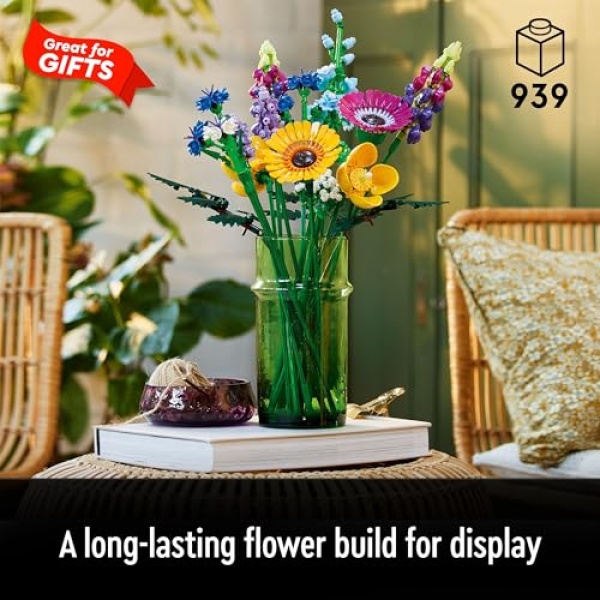 LEGO Icons Wildflower Bouquet Flowers Set for Adults 10313 - Image 2