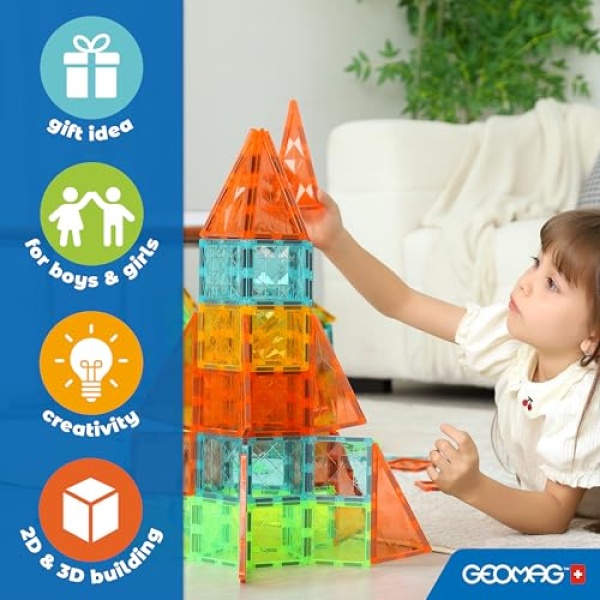 Geomag Magnetic Tiles Gems 16 pieces - Image 4