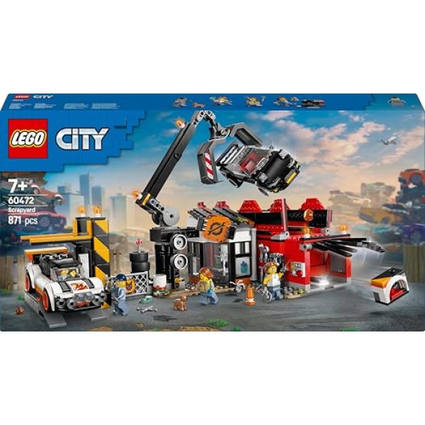 LEGO City Scrapyard with Cars, Building Toy Set 60472 - Image 7
