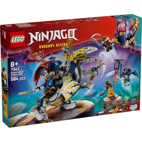 LEGO NINJAGO Rogue's Mech Dragon Rider Ninja Toy Set 71843 - Image 8