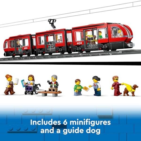 LEGO City Downtown Tram and Station Toy Set 60423 - Image 6