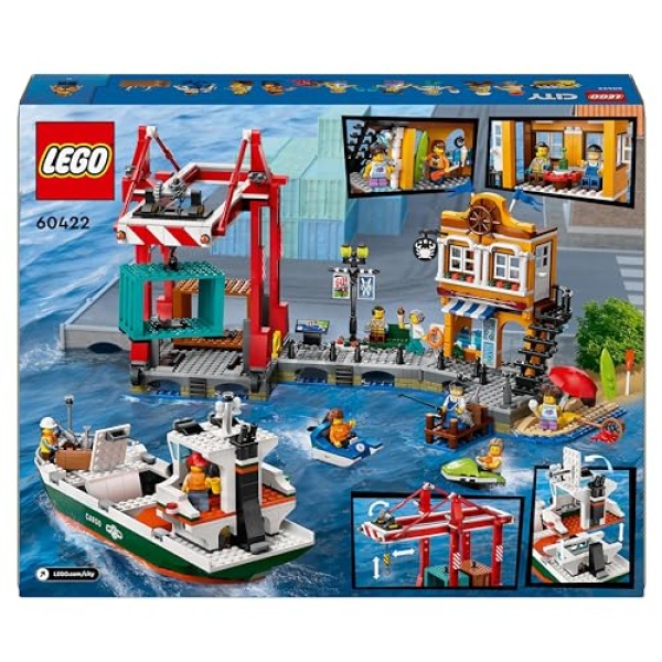 LEGO City Seaside Harbour with Cargo Ship Building Toy 60422 - Image 8