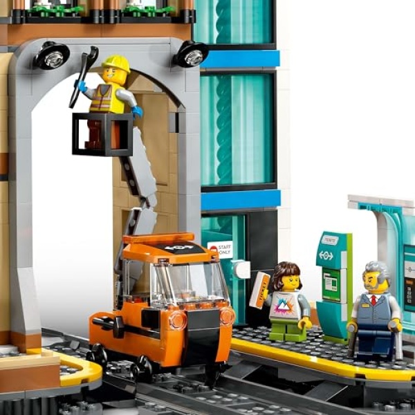 LEGO City Central Train Station Construction Toy Set 60469 - Image 4