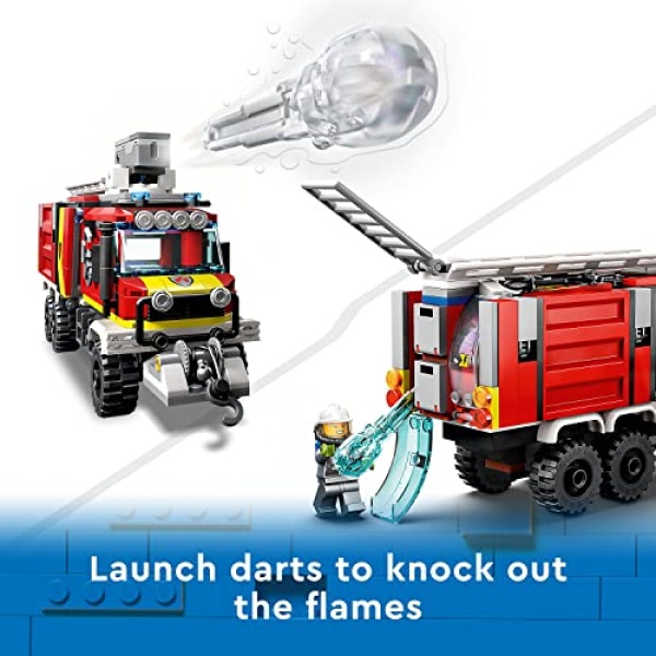 LEGO City Fire Command Unit Set with Fire Engine Toy 60374 - Image 5