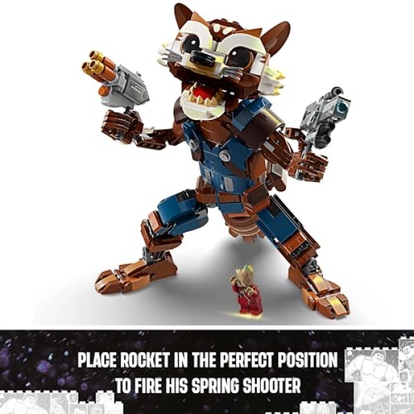 LEGO Marvel Rocket & Baby Groot Buildable Toy Figures 76282 - Image 6