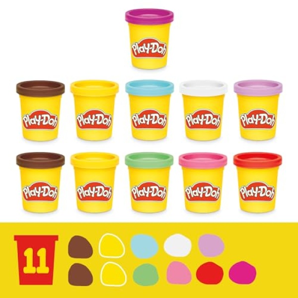 Play-Doh Super Slice Cake Playset with 11 Tubs & Accessories - Image 5