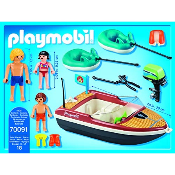 Playmobil 70091 Speedboat and Tube Riders - Image 5