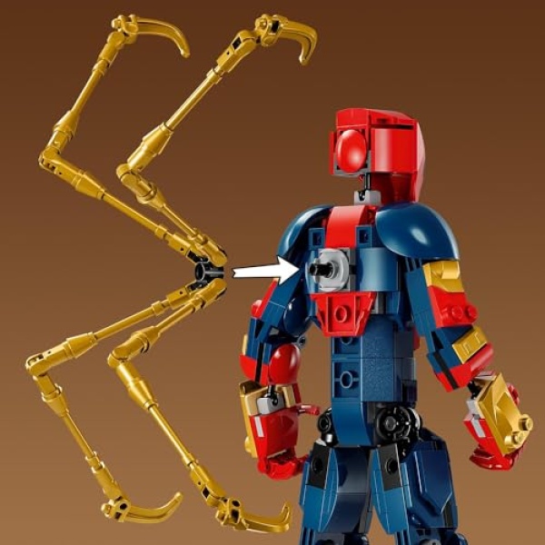 LEGO Marvel Iron Spider-Man Construction Figure Set 76298 - Image 2