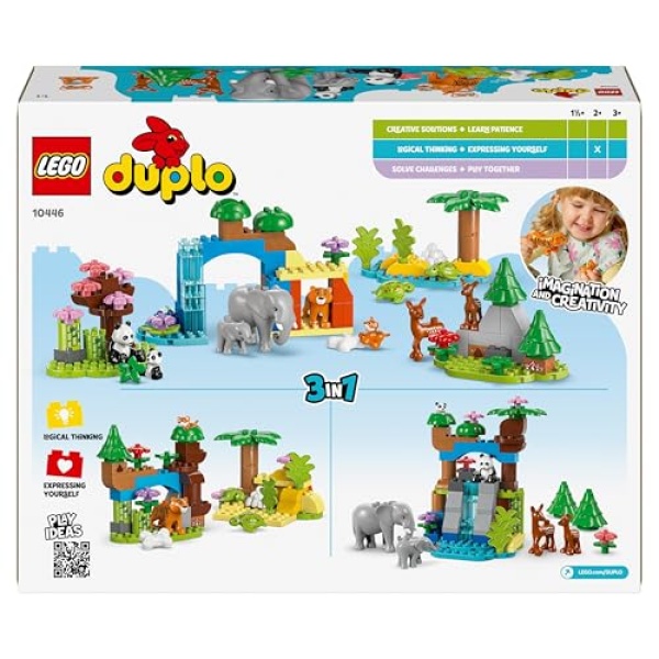 LEGO DUPLO 3in1 Wild Animal Families Learning Toy Set 10446 - Image 7