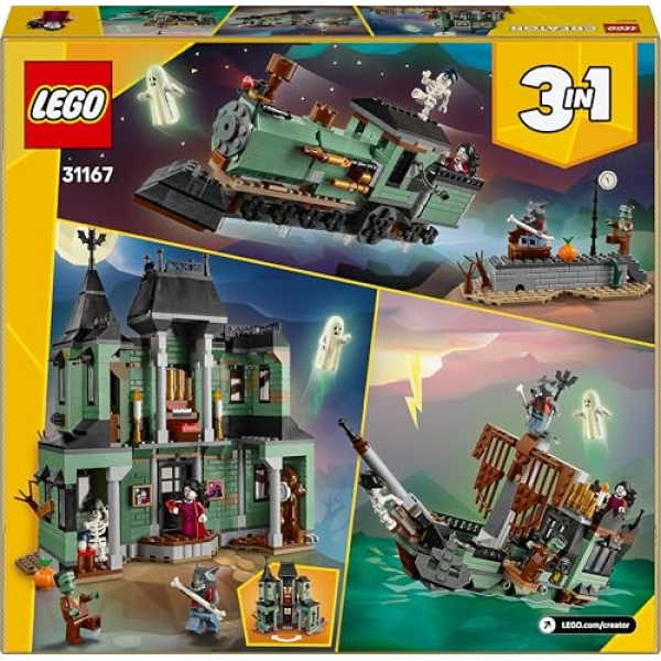 LEGO Creator 3in1 Haunted Mansion House Building Toy 31167 - Image 8
