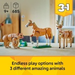 LEGO Creator 3in1 Beautiful Horse, Toy Animals Set 31166