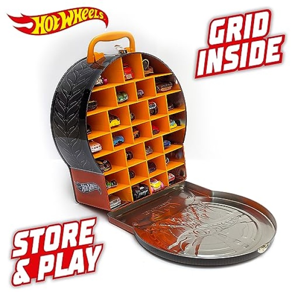 Hot Wheels Fire Wheel garage Metallic Car Case - Image 6