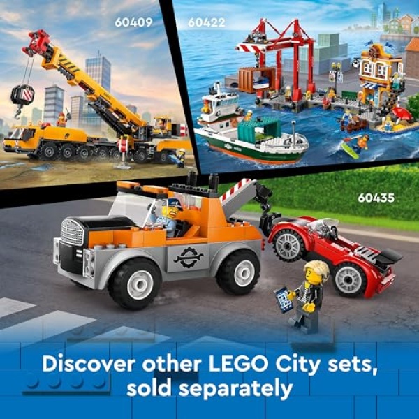 LEGO City Yellow Construction Excavator Digger Toy Set 60420 - Image 8