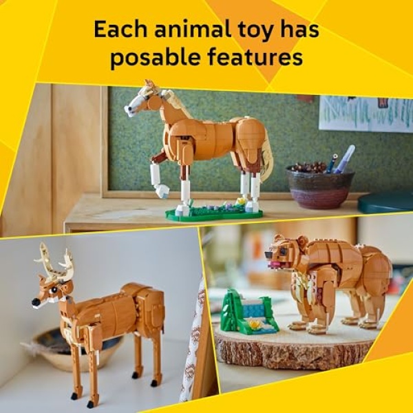 LEGO Creator 3in1 Beautiful Horse, Toy Animals Set 31166 - Image 6