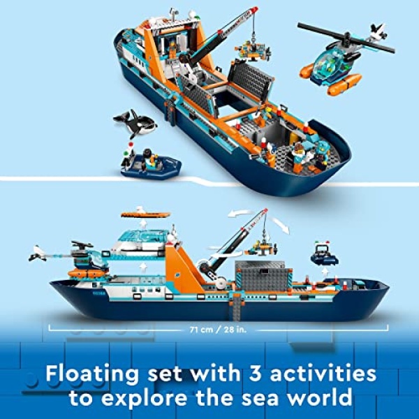 LEGO City Arctic Explorer Ship, Big Floating Boat Toy 60368 - Image 4