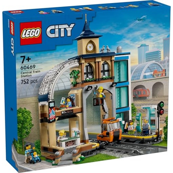 LEGO City Central Train Station Construction Toy Set 60469 - Image 7