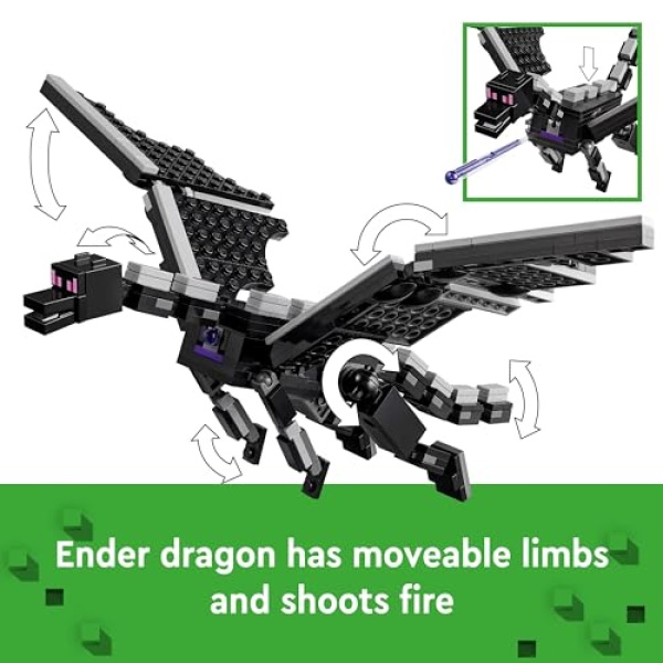 LEGO Minecraft The Ender Dragon and End Ship Toy Set 21264 - Image 4