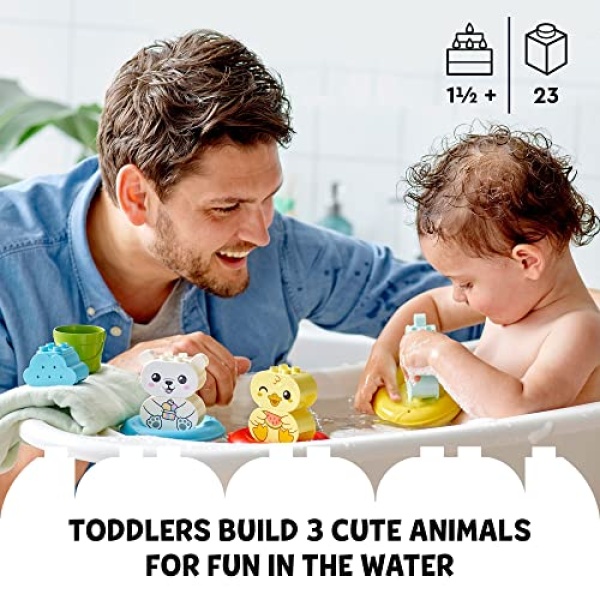 LEGO DUPLO Bath Time Fun: Floating Animal Train Toy 10965 - Image 2