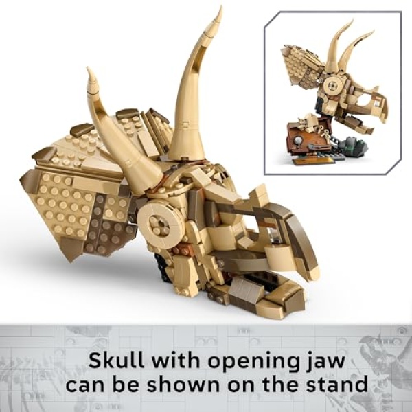 LEGO Jurassic World Dinosaur Fossil: Triceratops Skull 76969 - Image 4