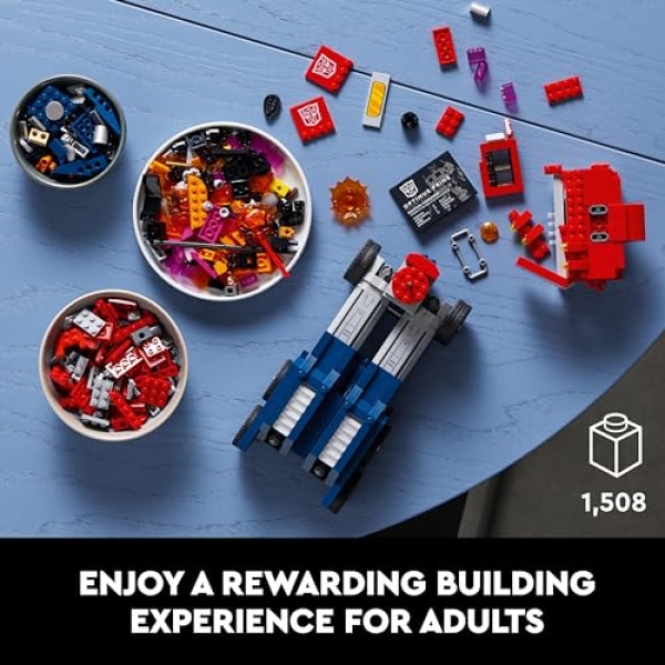 LEGO Icons Optimus Prime Transformers Robot Model Set 10302 - Image 6