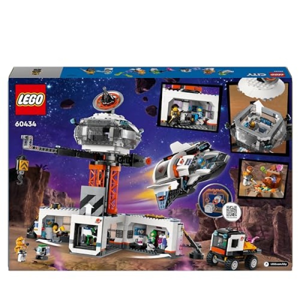 LEGO City Space Base and Rocket Launchpad Toy Playset 60434 - Image 7