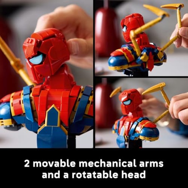 LEGO Marvel Iron Spider-Man Bust Avengers Building Set 76326 - Image 7