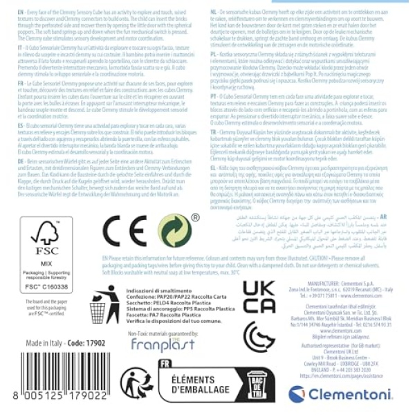 Clementoni Soft Clemmy Sensory Activity Cube - Image 7
