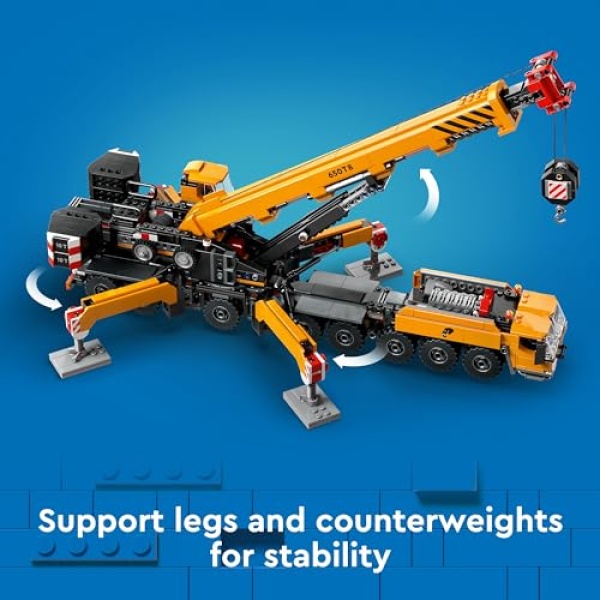 LEGO City Yellow Mobile Construction Crane Toy Set 60409 - Image 5