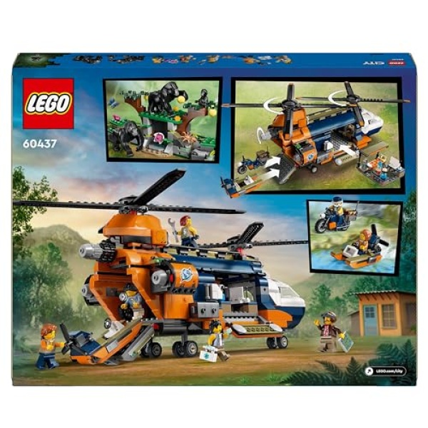 LEGO City Jungle Explorer Helicopter at Base Camp Set 60437 - Image 9