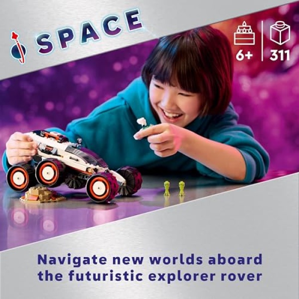 LEGO City Space Explorer Rover and Alien Life Toy Set 60431 - Image 2