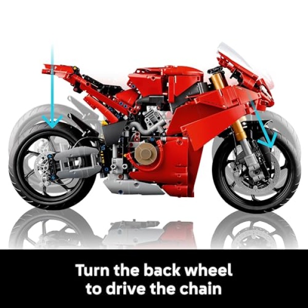 LEGO Technic Ducati Panigale V4 S Motorcycle Model Set 42202 - Image 4