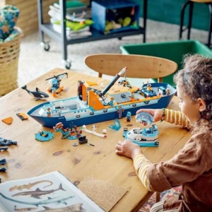 LEGO City Arctic Explorer Ship, Big Floating Boat Toy 60368