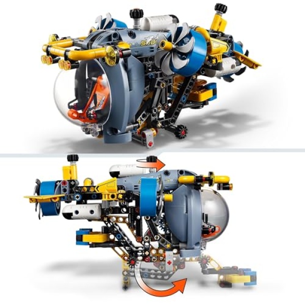 LEGO Technic Deep-Sea Research Submarine Building Toy 42201 - Image 2