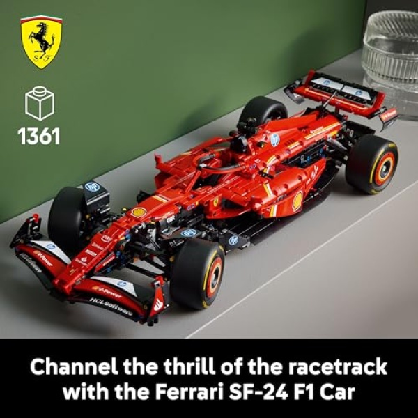 LEGO Technic Ferrari SF-24 F1 Car Model Kit for Adults 42207