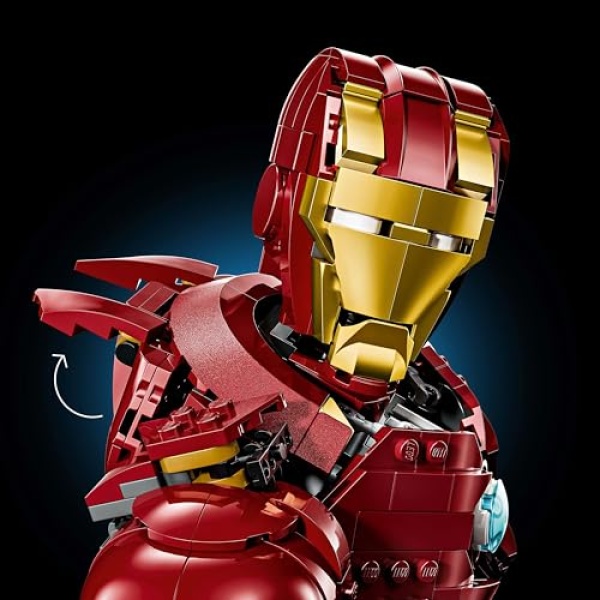 LEGO Marvel Iron Man MK4 Bust Building Set for Adults 76327 - Image 4
