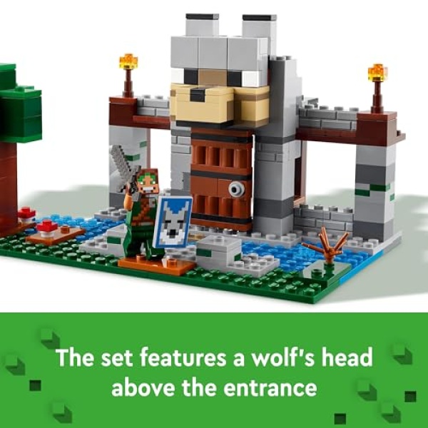 LEGO Minecraft The Wolf Stronghold Video-Game Toy Set 21261 - Image 4