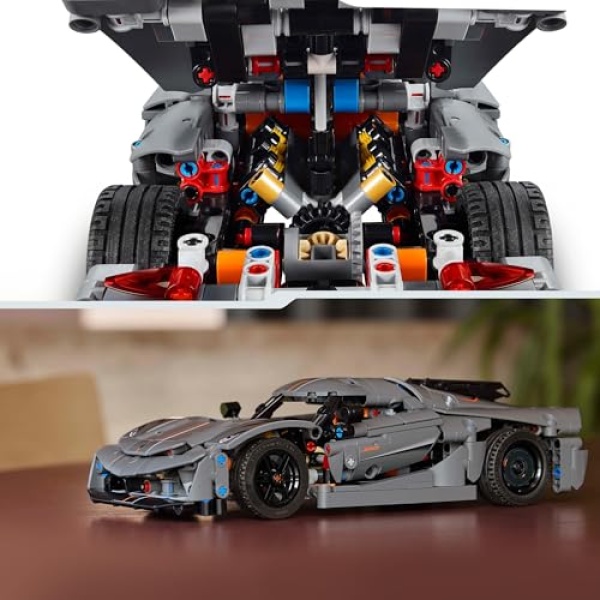 LEGO Technic Koenigsegg Jesko Absolut Grey Hypercar 42173 - Image 5