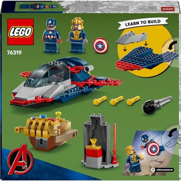 LEGO Marvel Captain America vs. Thanos Building Toy 76319 - Image 6