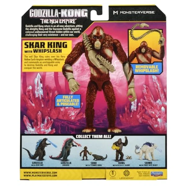 "Godzilla X Kong : The New Empire Skar King 6"" Action Figure" - Image 3