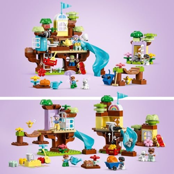 LEGO DUPLO 3in1 Tree House Set with Animal Figures 10993 - Image 2