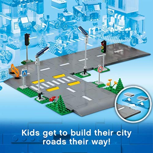 LEGO City Road Plates Building Set with Traffic Lights 60304 - Image 2
