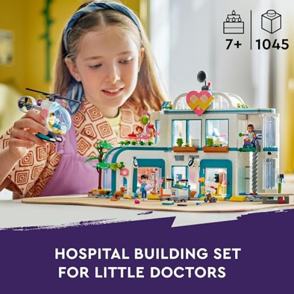 LEGO Friends Heartlake City Hospital & Helicopter Toy 42621 - Image 2