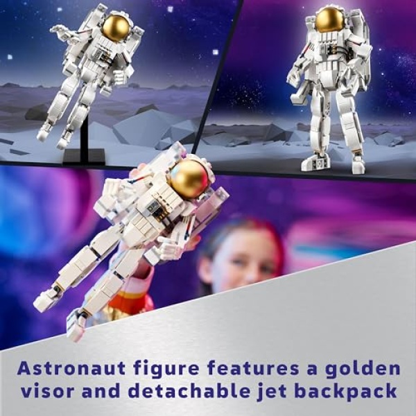 LEGO Creator 3in1 Space Astronaut Figure Toy with Dog 31152 - Image 4