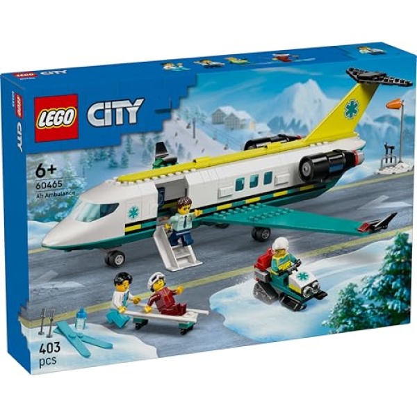 LEGO City Emergency Air Ambulance Airplane Toy Playset 60465 - Image 7